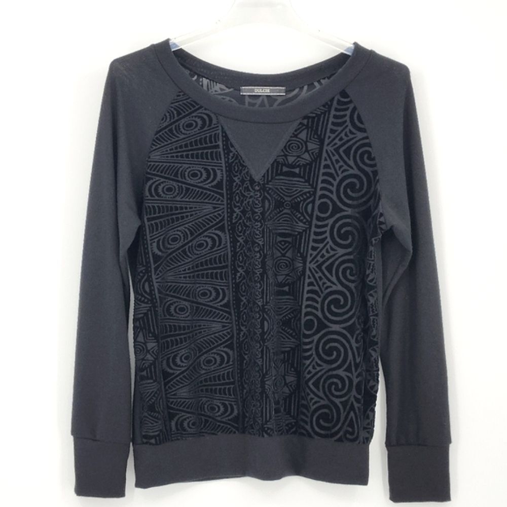 Dulcie Velvet Burnout Blouse Top Womens Size Small Vampire Goth Whimsigoth
